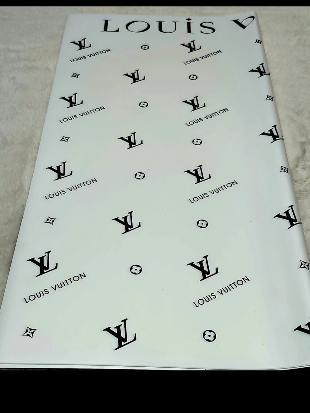 White & Black Floral Wrapping Paper 5 Sheets